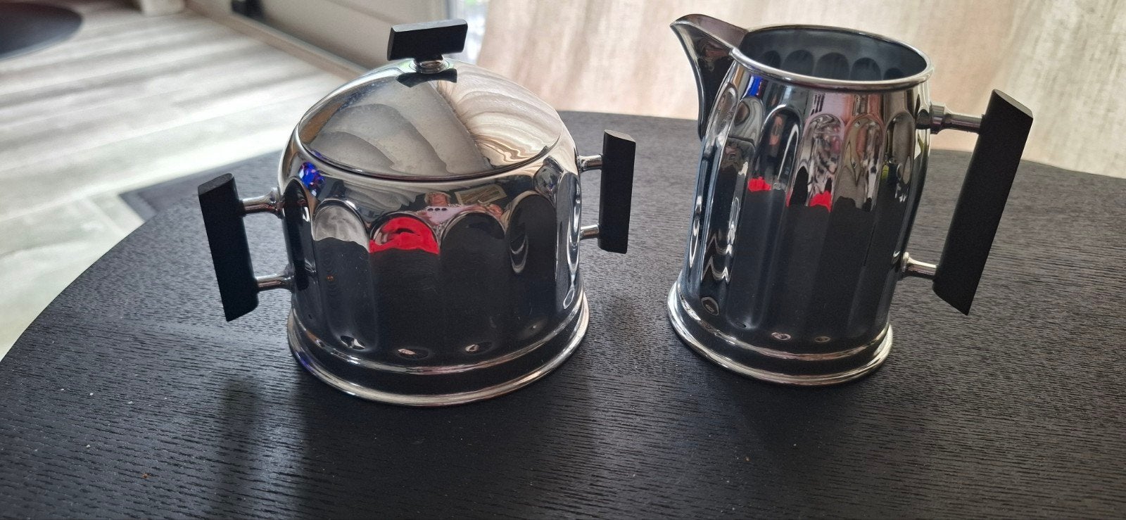 Suikerpot en melkkan van Demeyere, Gebruikt, Overige merken, Overige typen, Vintage