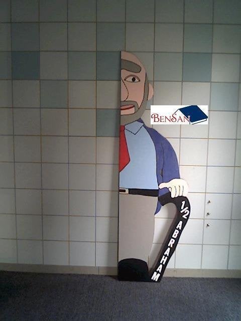 Halve abraham houten pop bensan enter, Ophalen, Zo goed als nieuw, Abraham of Sarah