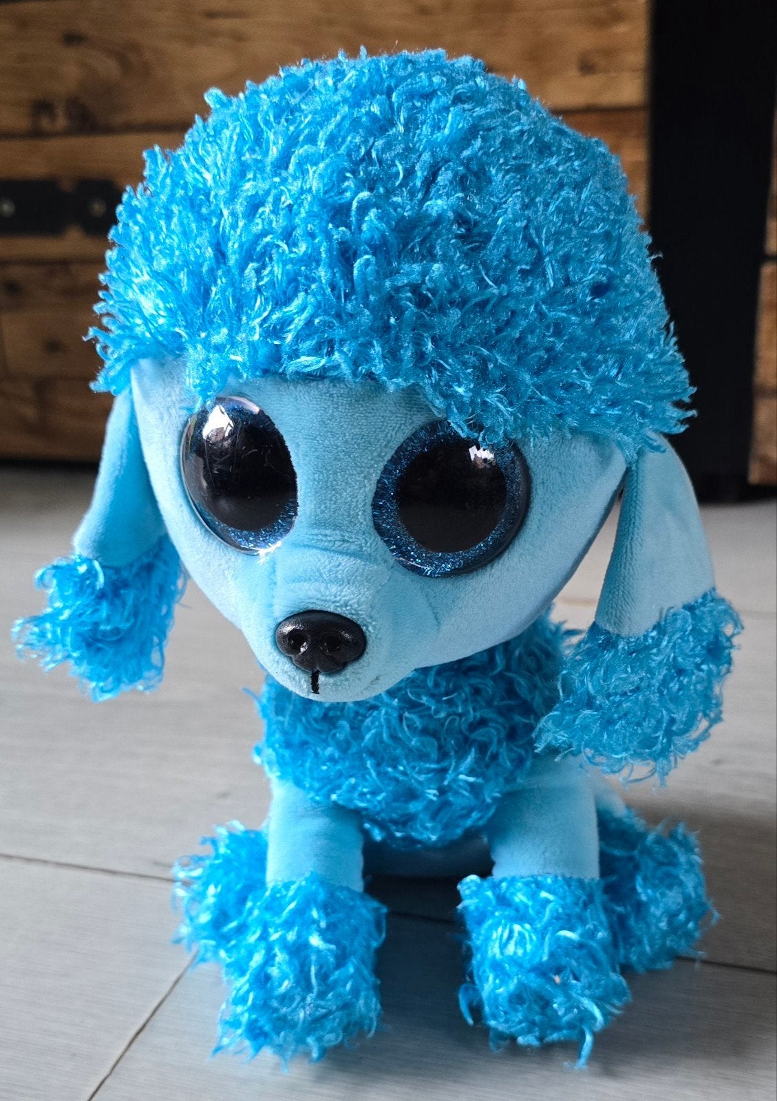 Ty Beanie Boo - Mandy de Blauwe Poedel - 20cm, Blauw, Middelgroot (20 tot 80 cm), Ty, Hond