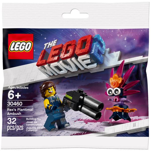Lego The LEGO Movie 2 30460 Rex's Plantimal Ambush Polybag, Nieuw, Ophalen of Verzenden, LEGOLAND, Complete set