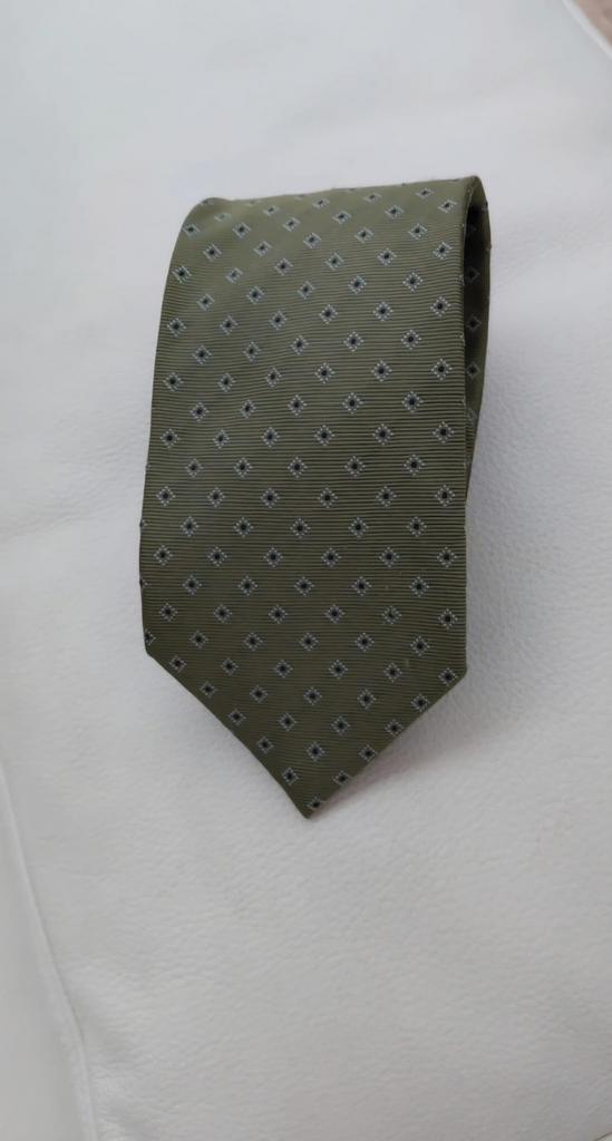 Stropdas 100 % zijde, Kleding | Heren, Ophalen of Verzenden, Nieuw, Groen, Met patroon