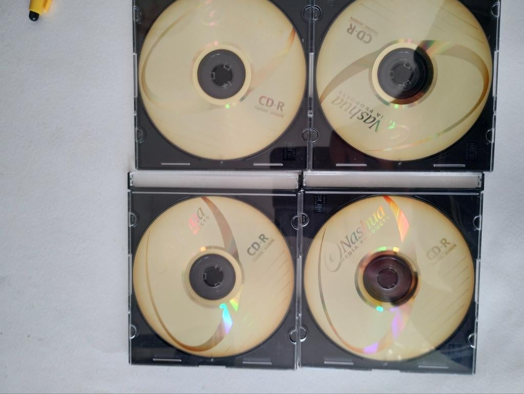 4x Nashua CD-R schijven in jewelcase, Ophalen of Verzenden, Nieuw, Cd, Nashua