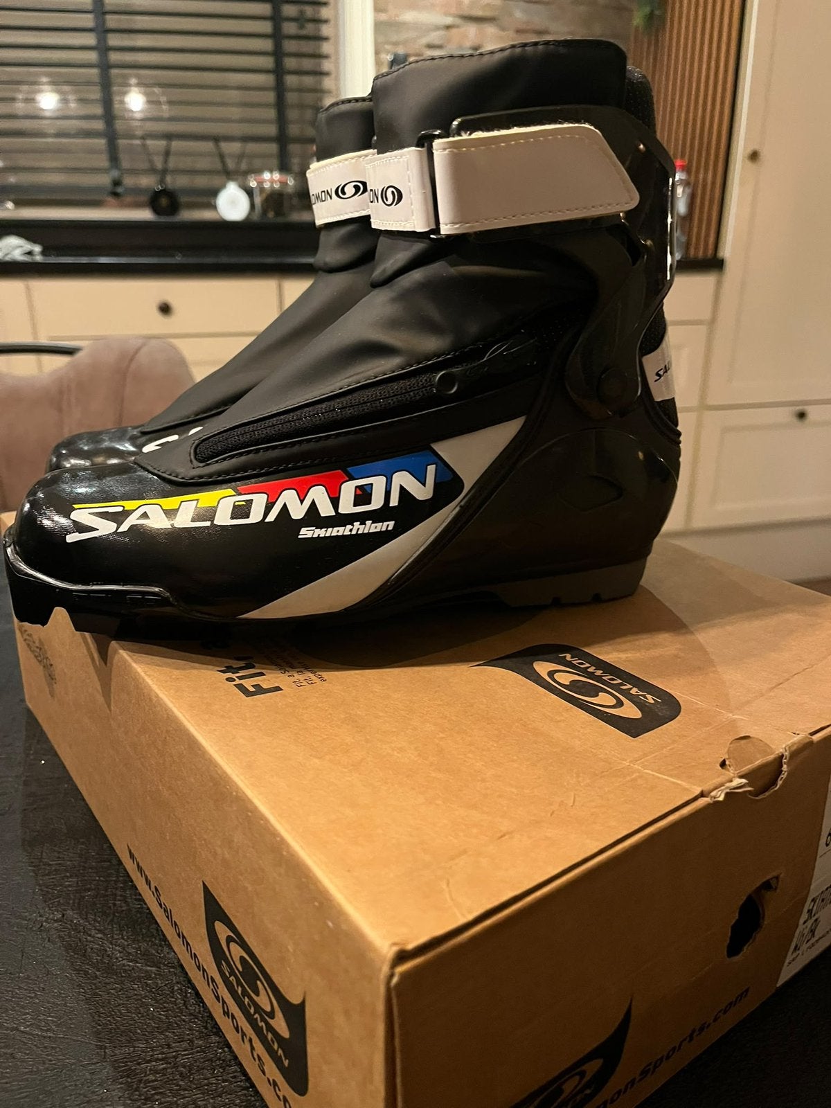 Salomon klapschoenen /langlauf, Overige merken, Klapschaats, Ophalen of Verzenden, Zo goed als nieuw