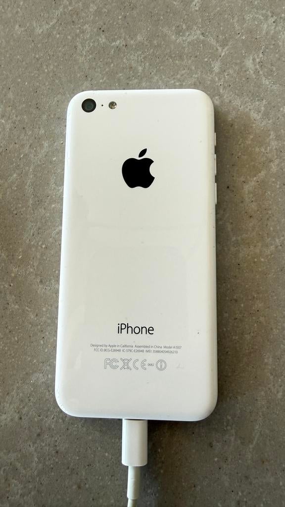iPhone 5C wit, Telecommunicatie, Gebruikt, Ophalen of Verzenden, Zonder simlock, Zonder abonnement