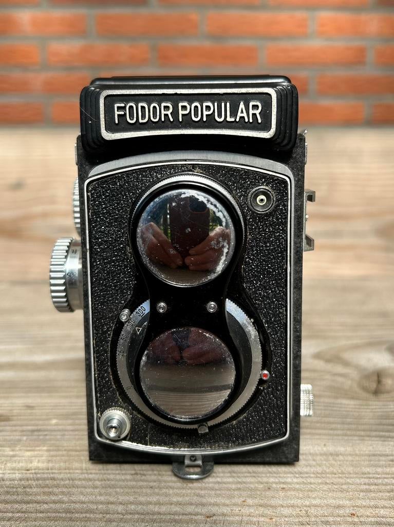 Fodor Popular vintage twin lens reflexcamera, Ophalen of Verzenden, Gebruikt, Spiegelreflex, Overige Merken