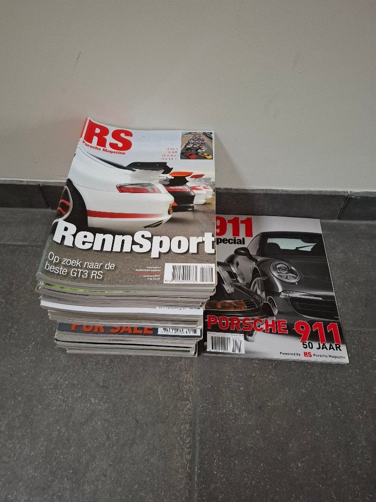 Dikke stapel RS Porsche Magazine - 36 stuks - 2009 / 2023, Boeken, Ophalen, RS Porsche Magazine, Zo goed als nieuw, Porsche