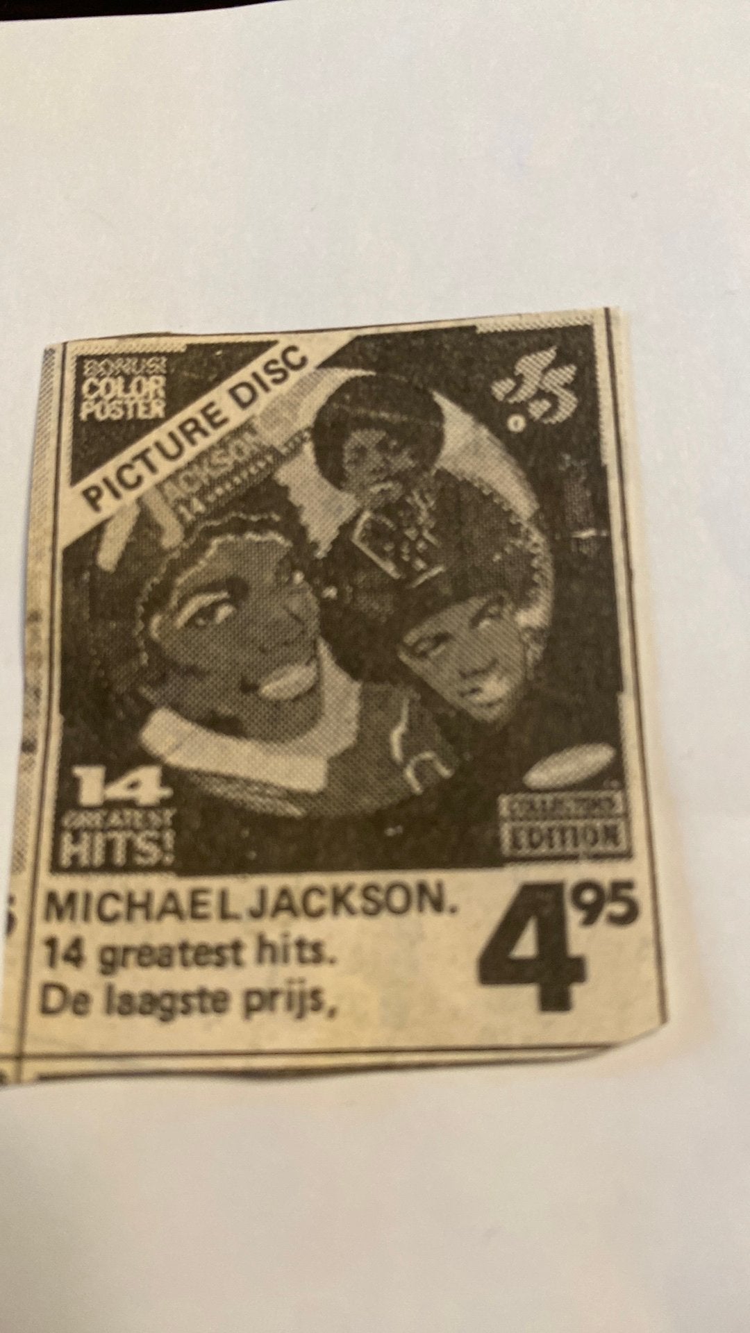 Adv Michael Jackson, Verzenden, 1980 tot heden, Tijdschrift