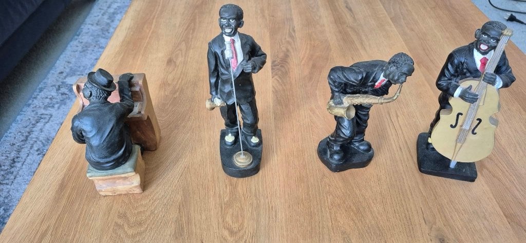 Vintage Jazz Muzikanten Beeldjes Set, Verzamelen, Ophalen, Zo goed als nieuw, Mens