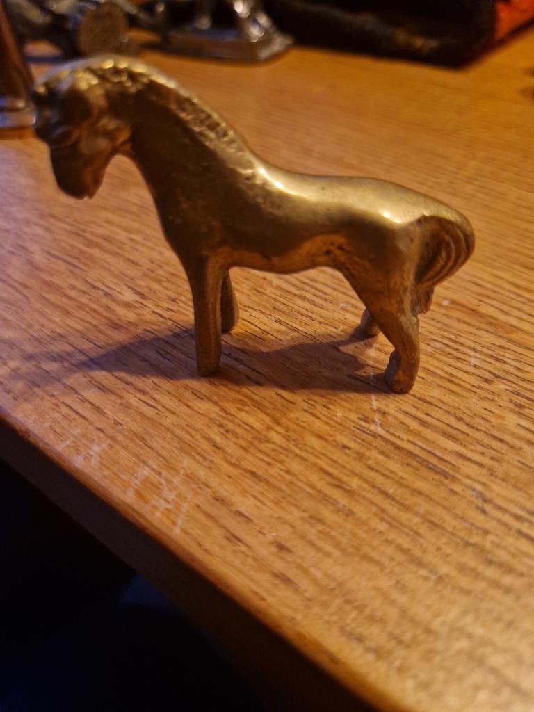Mooi bronzen paardje - Vintage decoratie, Ophalen of Verzenden