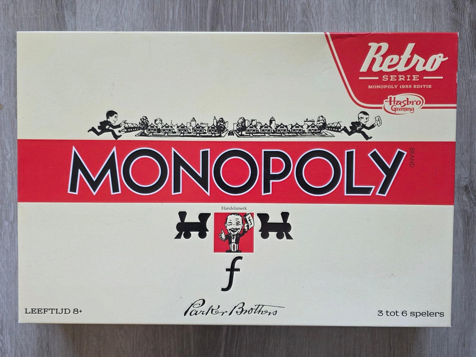 Retro Monopoly 1935 Hasbro, Hobby en Vrije tijd, Gezelschapsspellen | Bordspellen, ., Ophalen of Verzenden, Zo goed als nieuw