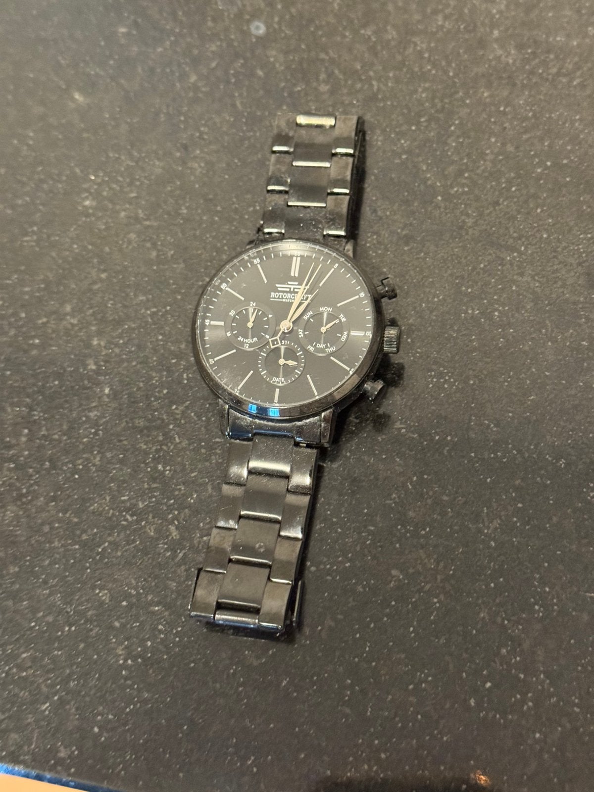 Rotorcraft Horloge, Ophalen, Zo goed als nieuw, Staal, Overige merken