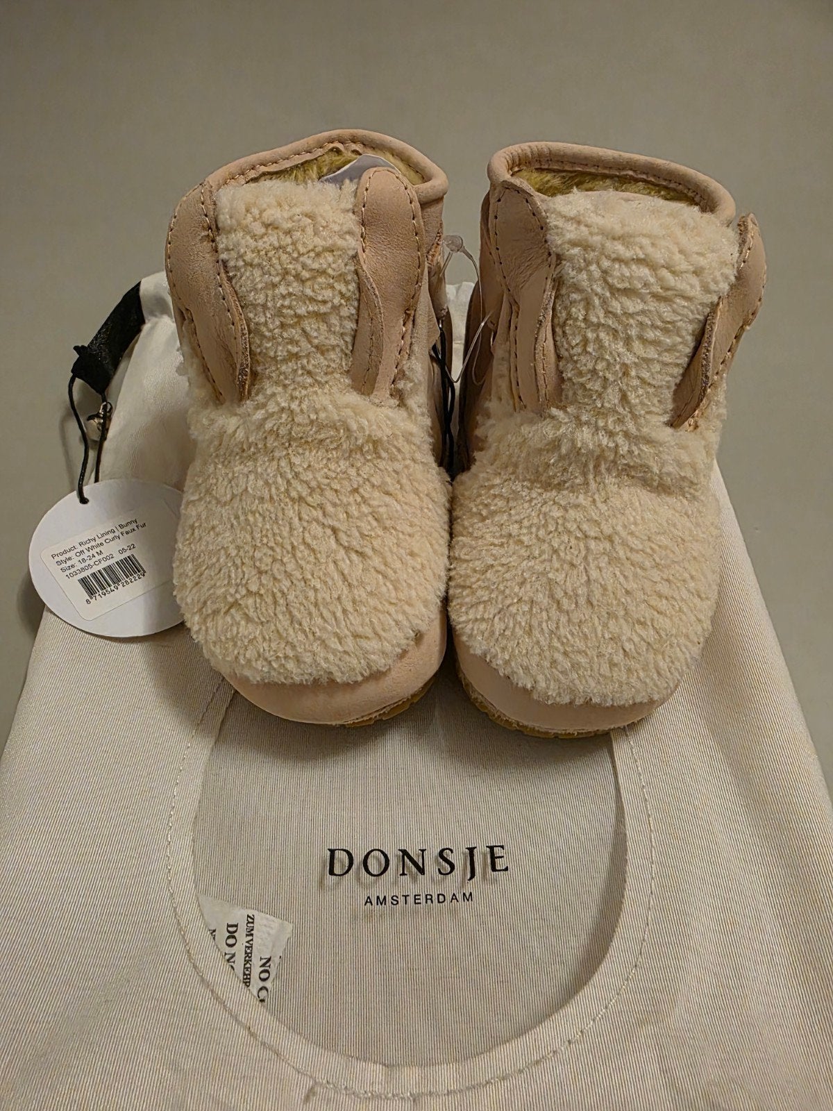 Nieuw Donsje babyslofjes met zolen - Maat 18-24M, Jongen of Meisje, Donsje, Schoenen, Nieuw