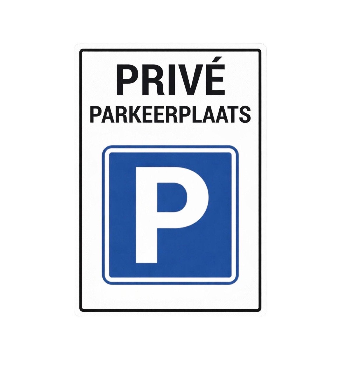 Bord Privé Parkeerplaats - 30x40cm, Verzenden, Nieuw