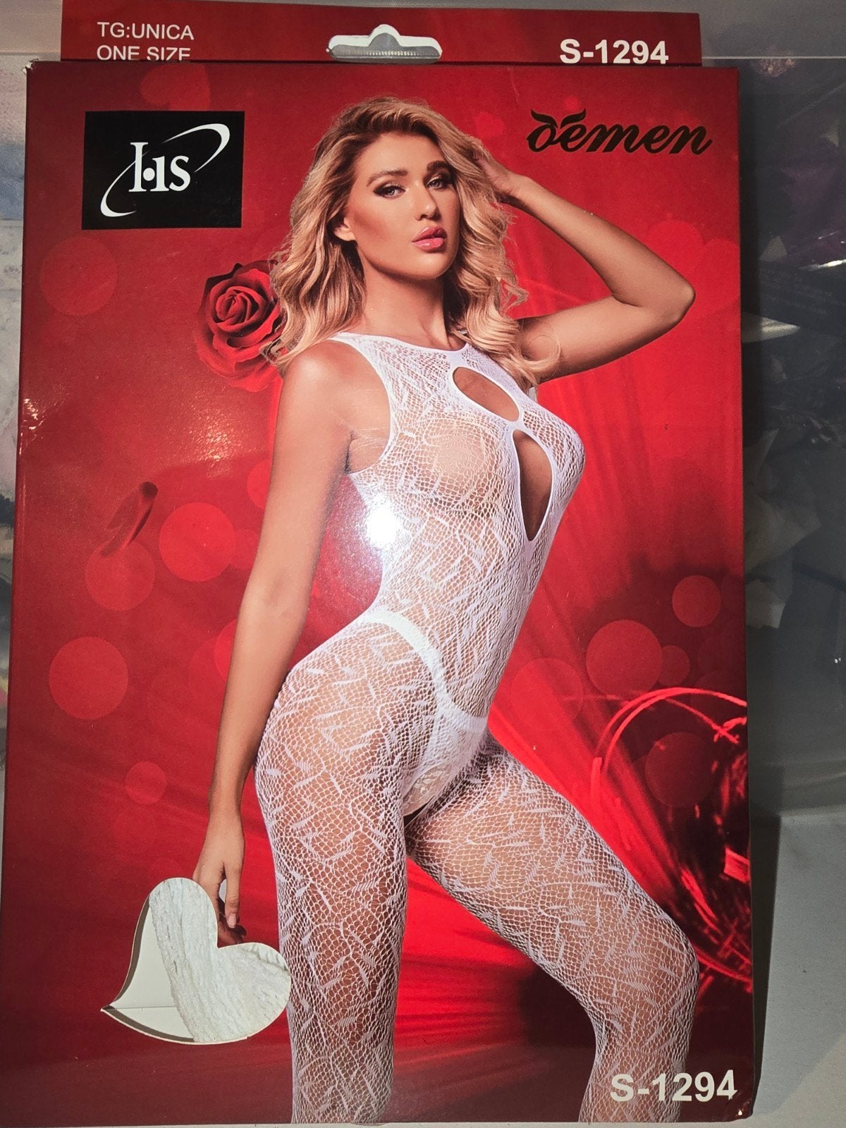 Verleidelijke Witte Body met Open Kruis - One Size, Kleding | Dames, Demen, Verzenden, Wit, Body of Korset