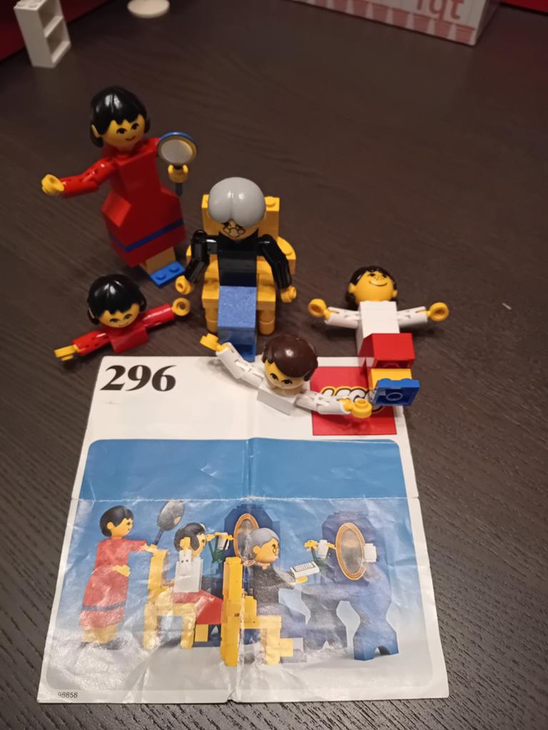 Lego Duplo set 296 met extra hoofden en armen, Overige thema's, Ophalen of Verzenden, Duplo, Complete set