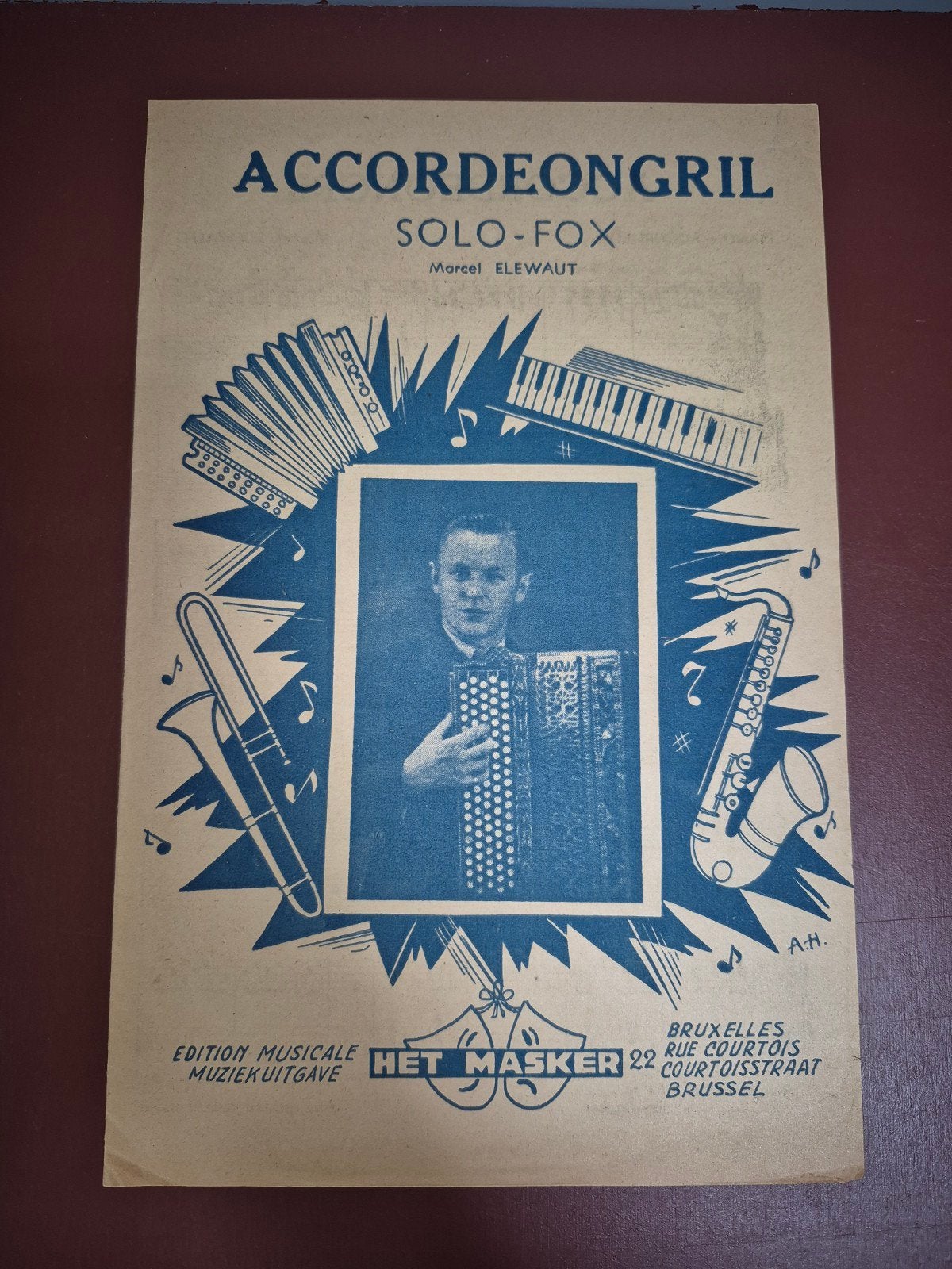 Accordeongril Solo-Fox - Marcel Elewaut bladmuziek, Ophalen of Verzenden