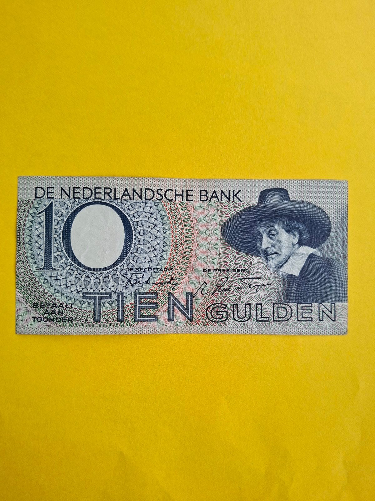 10 gulden Staalmeester uit 1944 in AUNC, Ophalen of Verzenden, 10 gulden, Los biljet