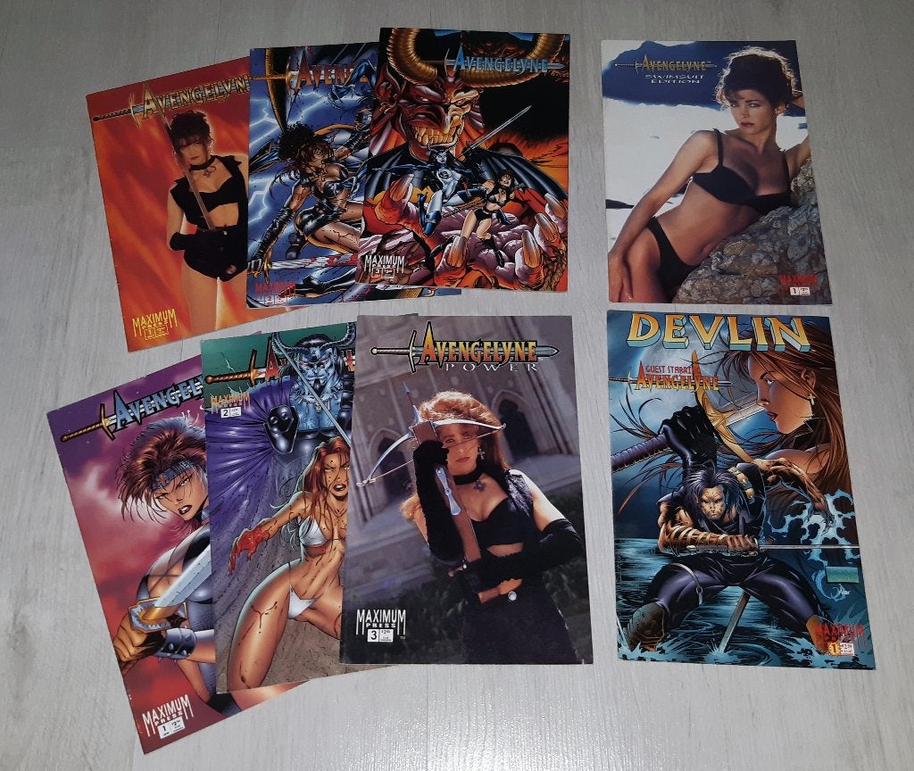Verschillende Avengelyne Comics, Gelezen, Amerika, Ophalen of Verzenden, Meerdere comics