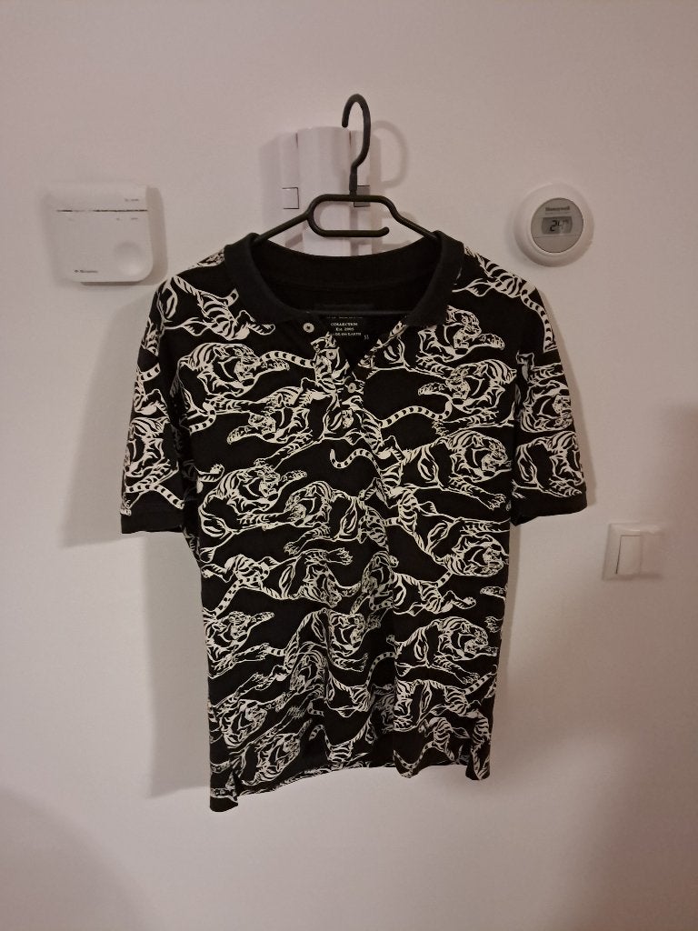G Febre t shirt (versace look), Ophalen of Verzenden, Zo goed als nieuw, Maat 52/54 (L), Zwart