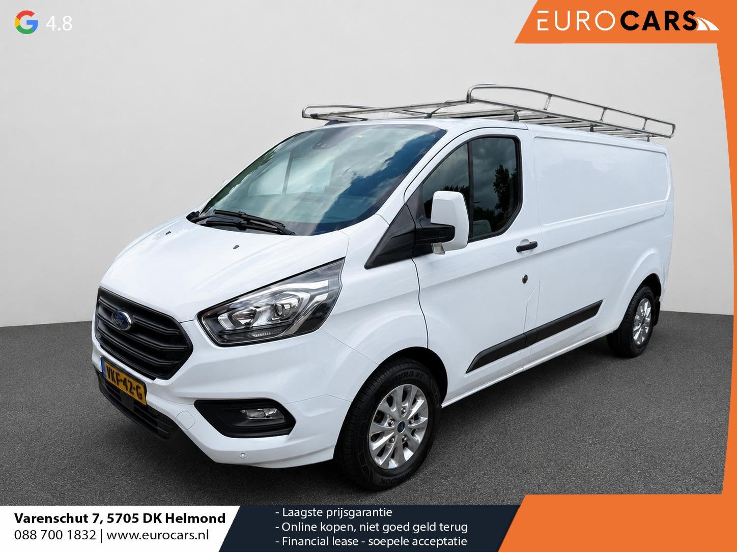 Ford Transit Custom 300 2.0 TDCI L2H1 Trend Trekhaak Navigat, Auto's, Voorwielaandrijving, Stof, 129 pk, 2800 kg