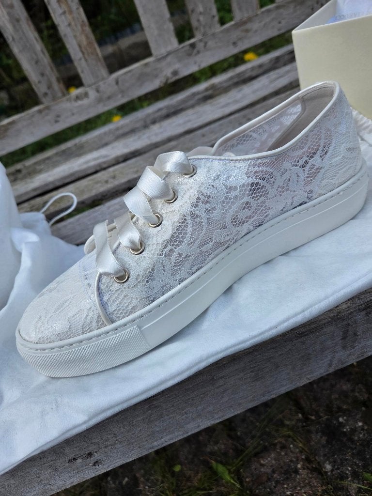 Fiarucci Nelli Perle Lace bruidsschoenen, Ophalen of Verzenden, Nieuw, Wit, Schoenen