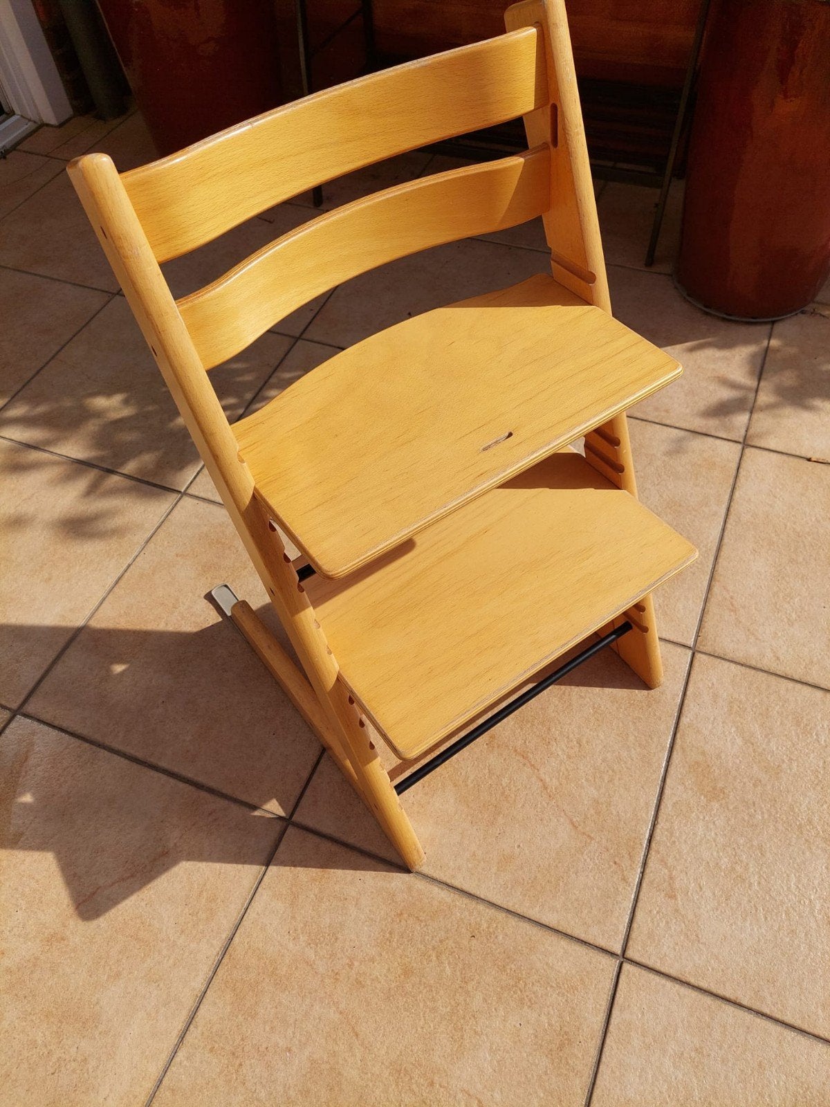 Stokke Tripp Trapp meegroeistoel - Natuurlijk hout, Kinderen en Baby's, Ophalen, Gebruikt, Meegroeistoel, Aanschuifbaar