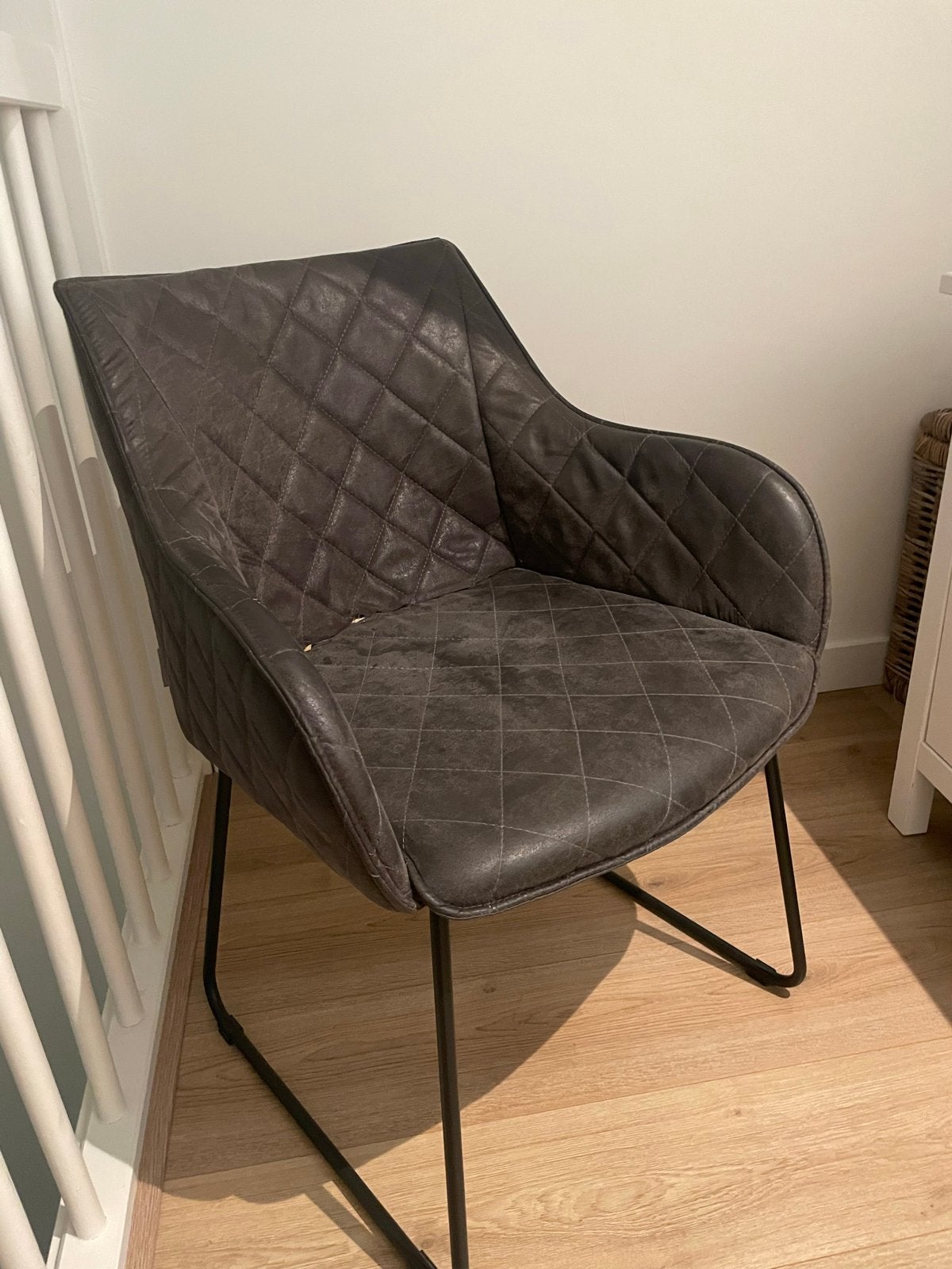 Riviera Maison Frisco Drive Eetkamerstoel - Scherpe prijs!, Huis en Inrichting, Stoelen, Ophalen, Gebruikt, Bruin, Eén