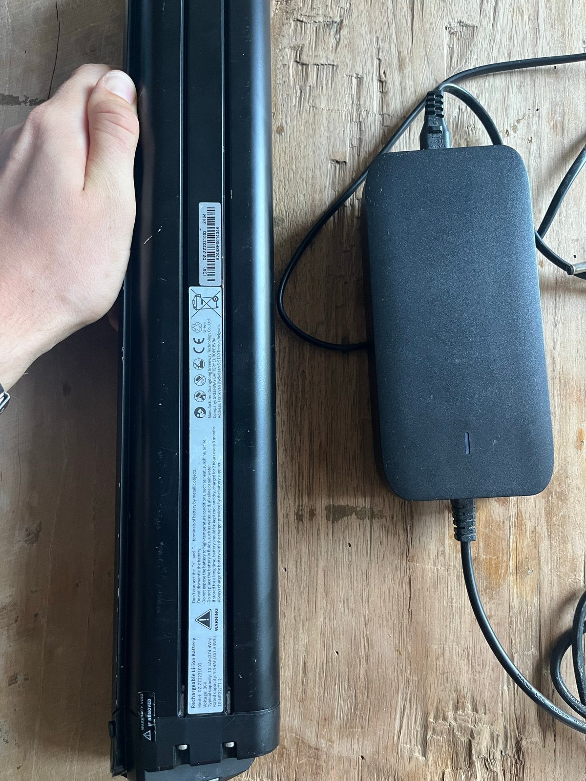 Batterij voor Tenways CGO 009 met oplader, Ophalen, Zo goed als nieuw