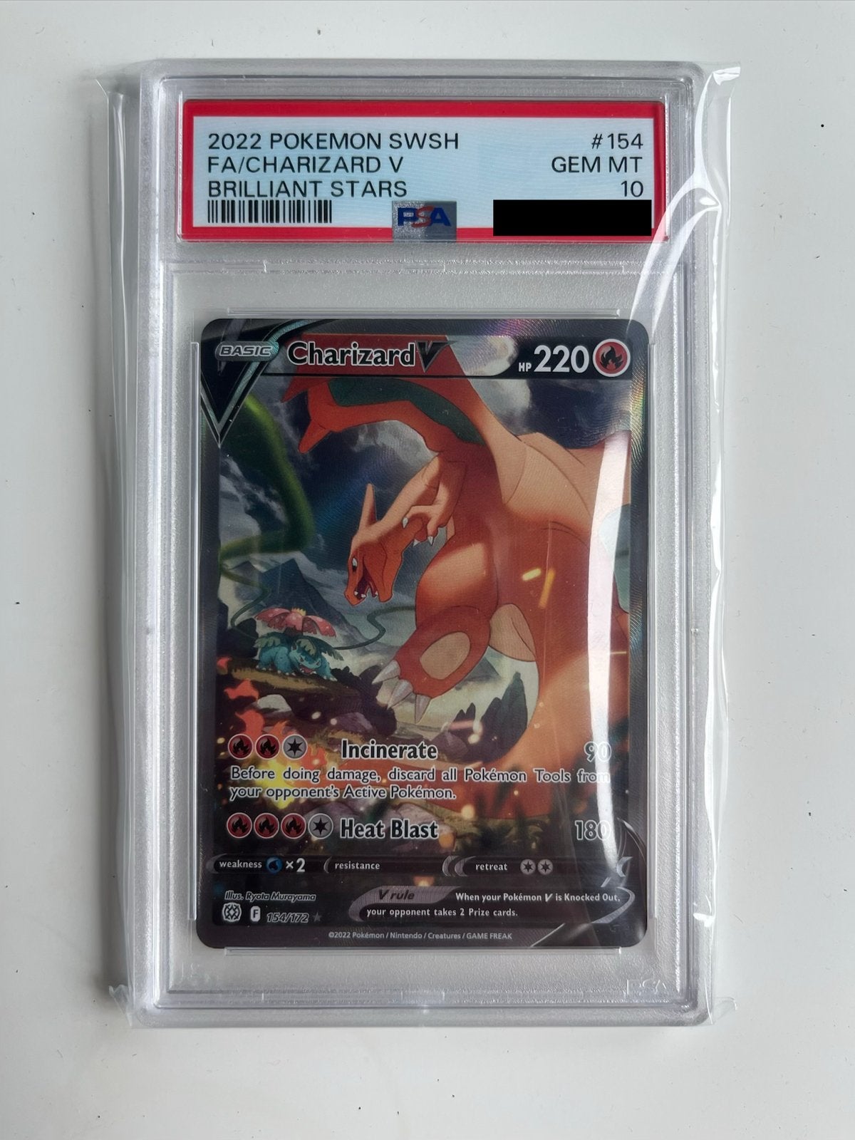 Charizard V PSA10, Hobby en Vrije tijd, Verzamelkaartspellen | Pokémon, Ophalen, Zo goed als nieuw