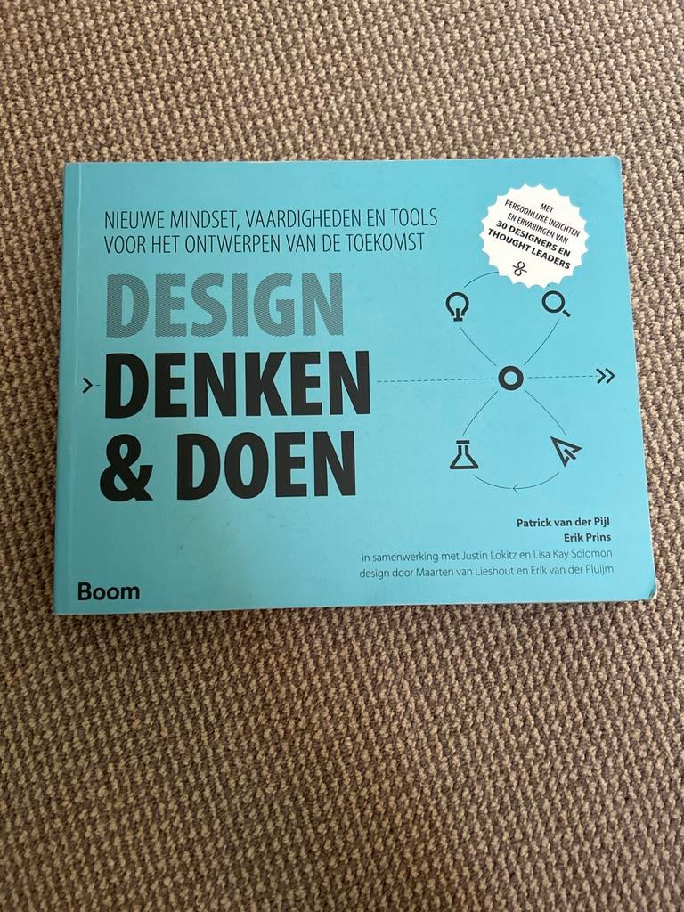 Design Denken & Doen: Nieuwe Mindset, Vaardigheden en Tools, Ophalen of Verzenden, Beta, Zo goed als nieuw, HBO