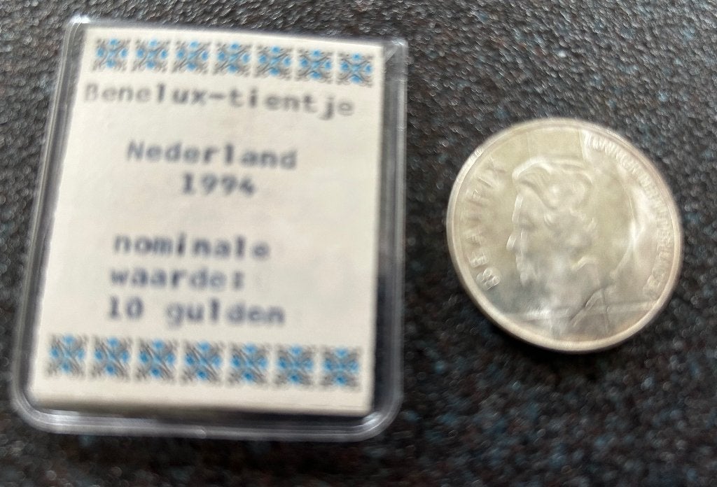 Benelux tientje, Koningin Beatrix, Zilver, Ophalen of Verzenden, Losse munt