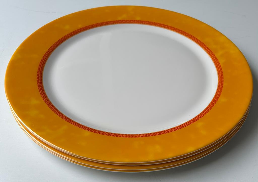 Luxe Conimex borden 32 cm - Aziatisch design, Keramiek, Ophalen of Verzenden, Zo goed als nieuw, Bord(en)