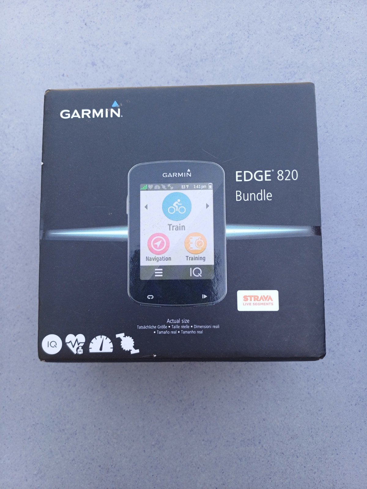 Garmin Edge 820 Bundle Fietscomputer GPS, Ophalen of Verzenden, Zo goed als nieuw
