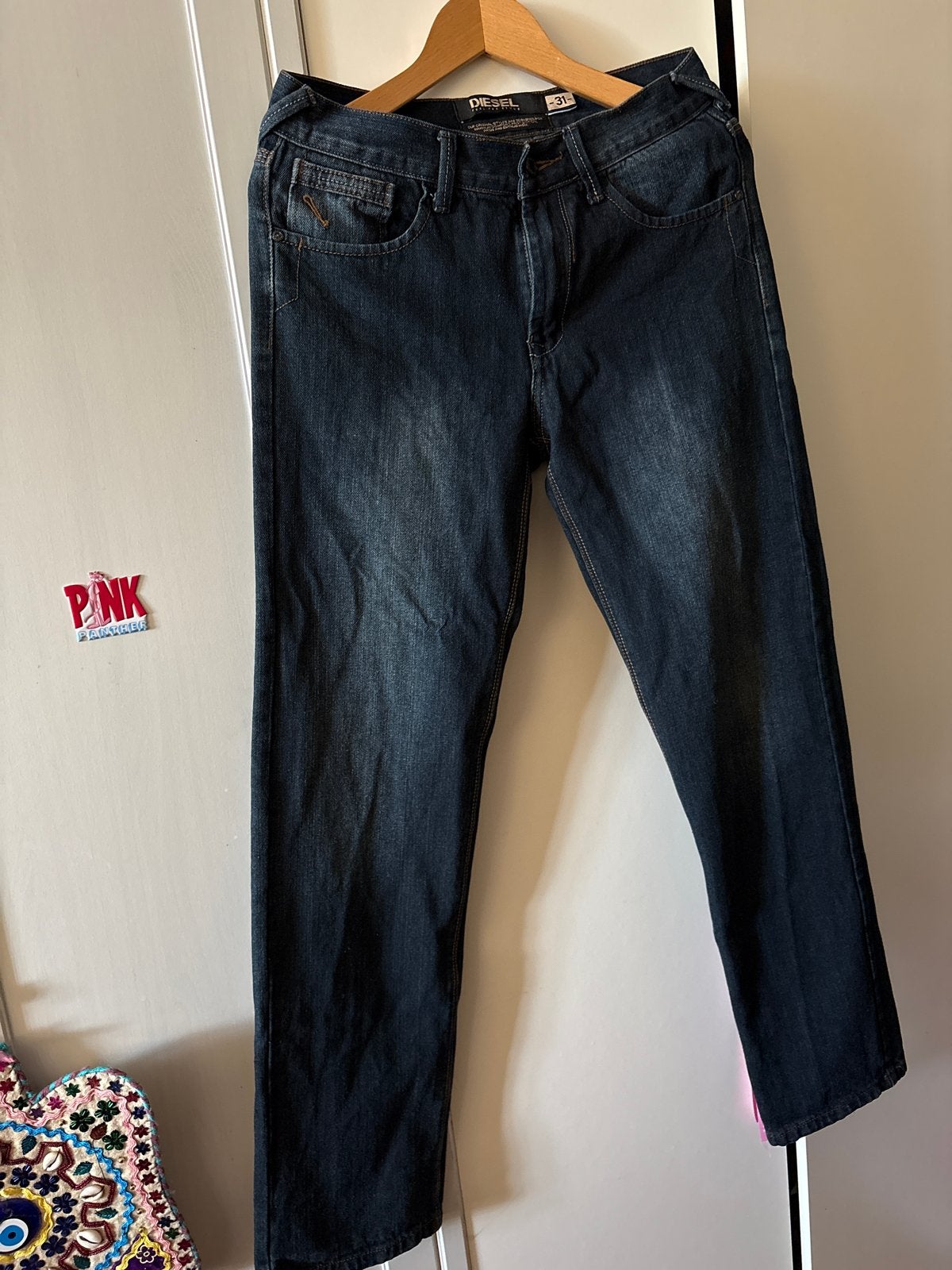 Diesel Jeans - Donkerblauw - Maat W31, Kleding | Heren, Spijkerbroeken en Jeans, Ophalen of Verzenden, Zo goed als nieuw, Blauw