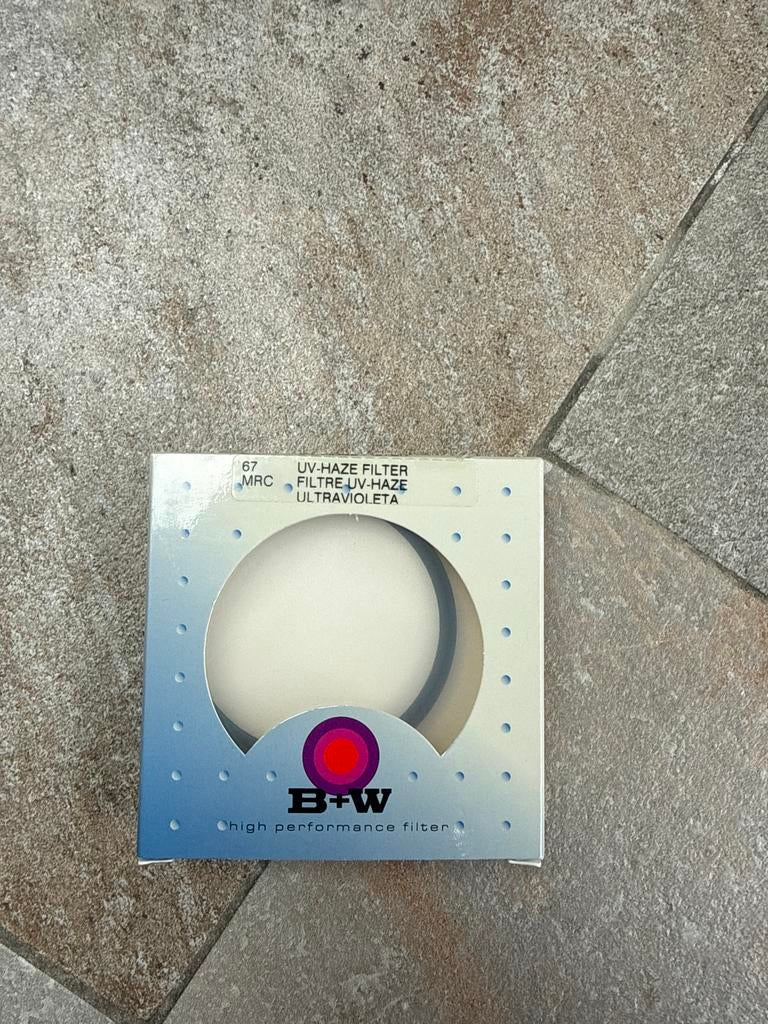 B+W 67mm UV-Haze Filter 010M MRC - Nieuw in doos, Ophalen of Verzenden, Nieuw, 60 tot 70 mm, UV-filter