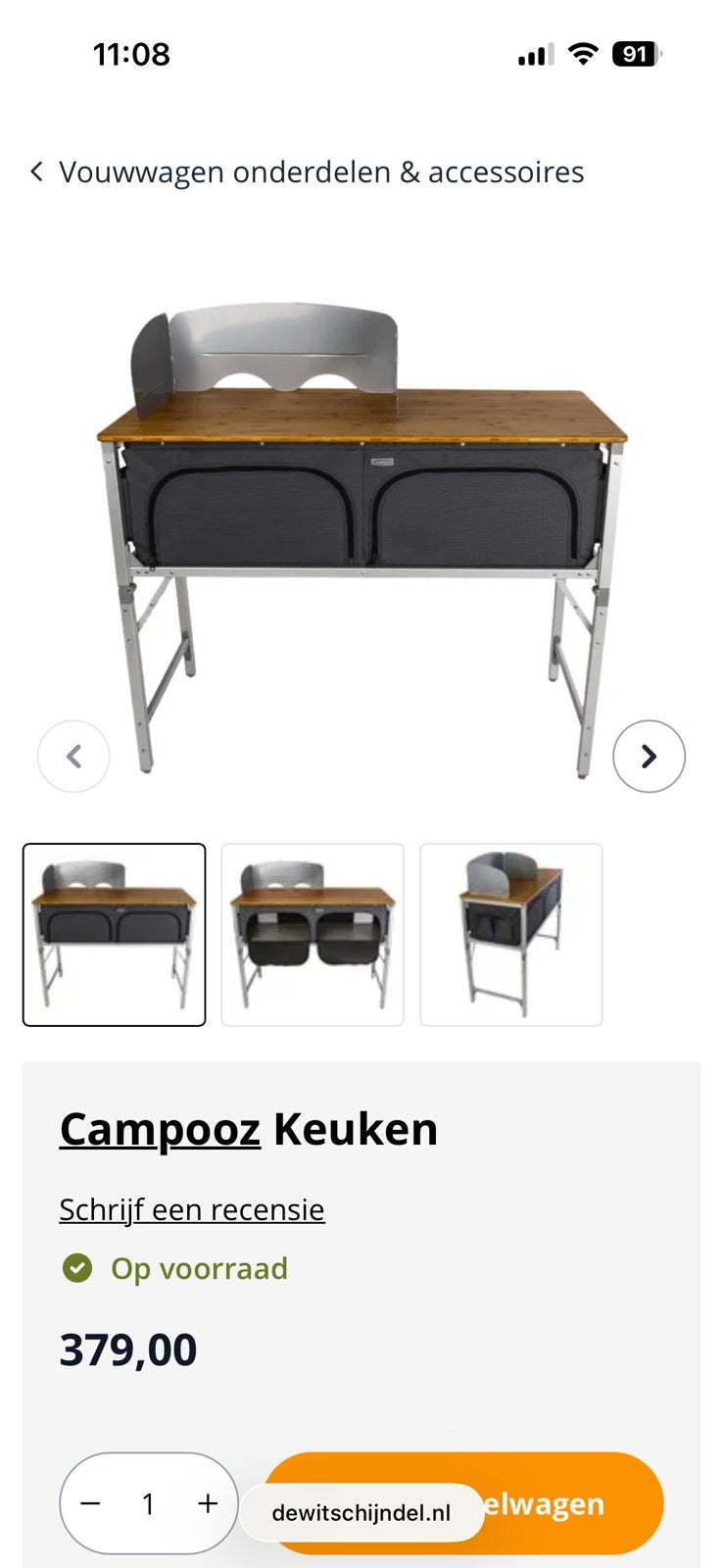 Campooz keukenkast, Ophalen, Zo goed als nieuw