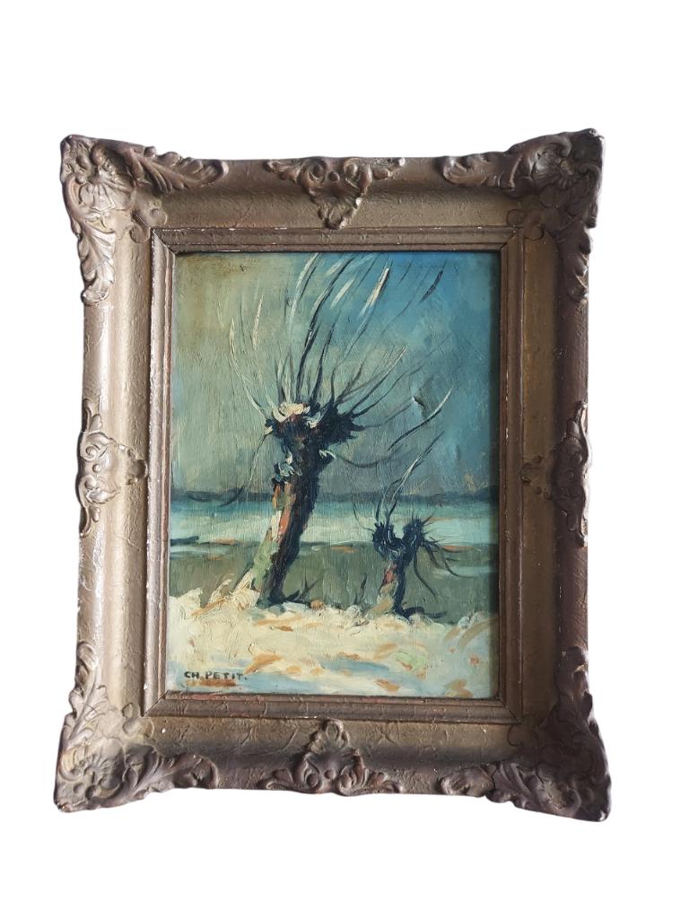 Schilderij - CH Petit - Adriaan Terhell, Antiek en Kunst, Kunst | Schilderijen | Klassiek, Ophalen of Verzenden
