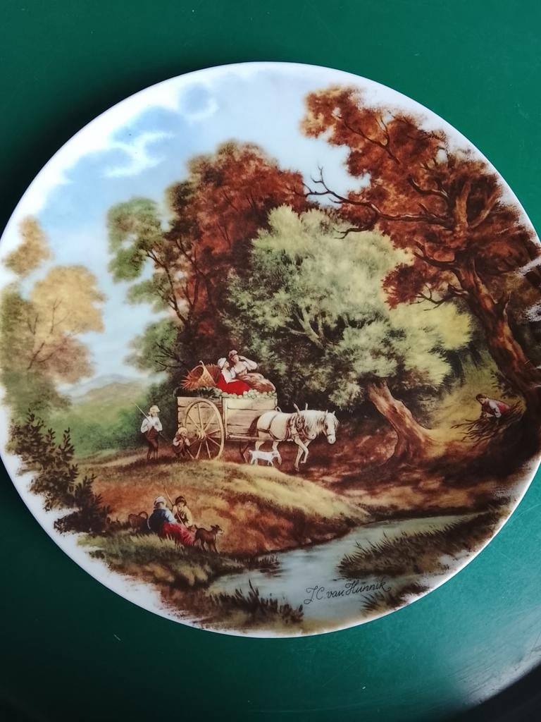 Antiek sierbord van J.C. van Hunnik, Ophalen of Verzenden
