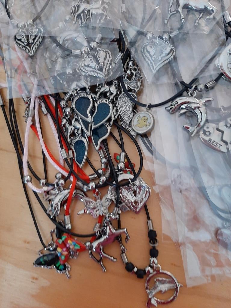 Partij (vriendschaps)kettingen, Sieraden, Tassen en Uiterlijk, Kettingen, Overige kleuren, Verzenden, Nieuw, Overige materialen