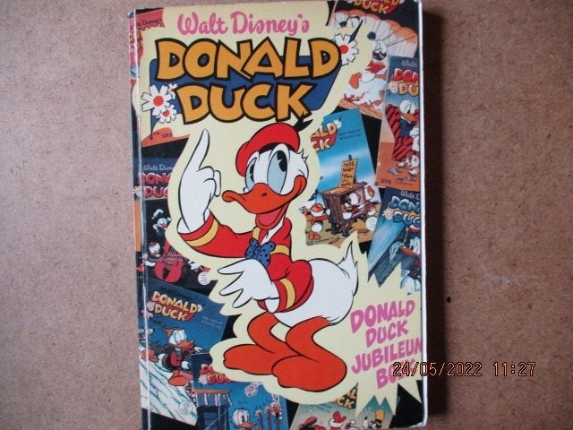 adv6529 donald duck jubileum boek, Eén stripboek, Ophalen, Gelezen