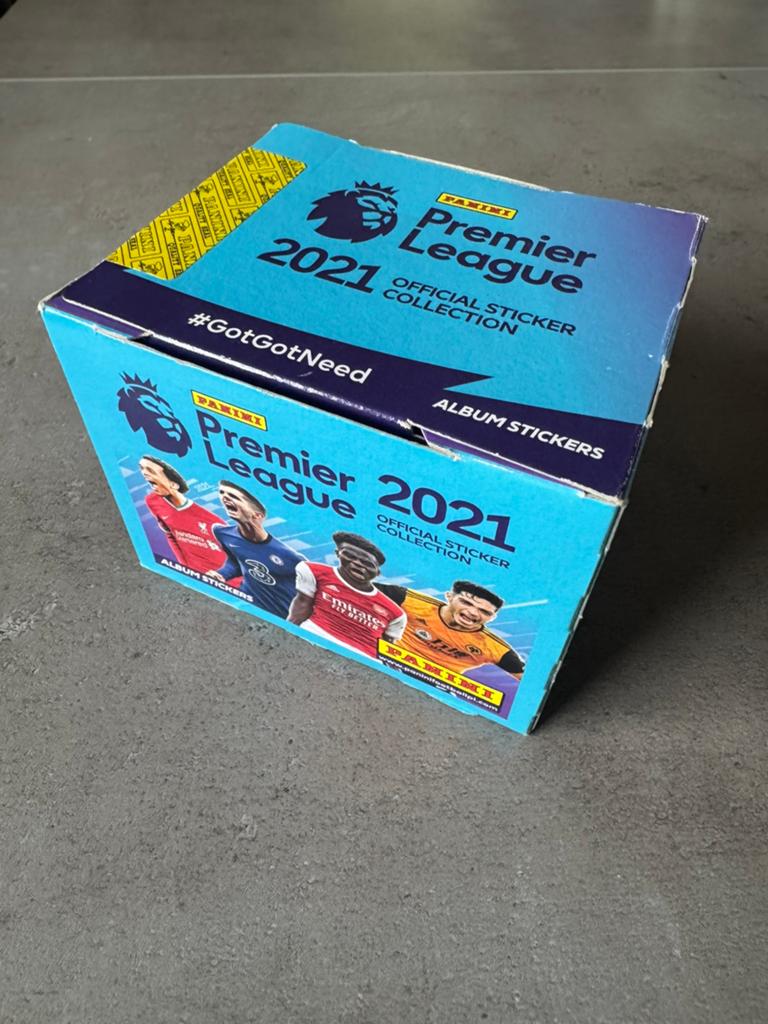 Panini Sticker Premier League 2021 voetbal display, Ophalen of Verzenden, Nieuw