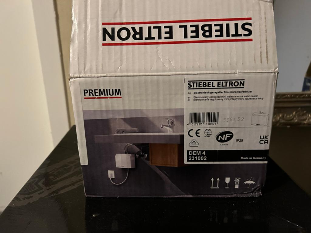 Stiebel Eltron DEM 4 Mini-Doorstroom boiler Nieuw, Aardgas, Nieuw, Minder dan 3 jaar oud, Minder dan 20 liter