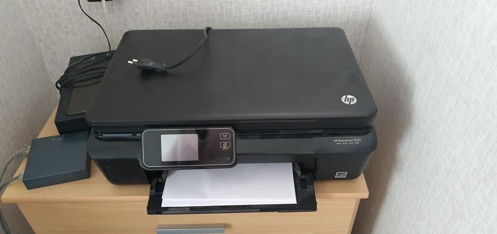 HP Photosmart 5520 All-in-One Printer - Elegant Zwart, Computers en Software, Printers, Zo goed als nieuw, All-in-one, Inkjetprinter