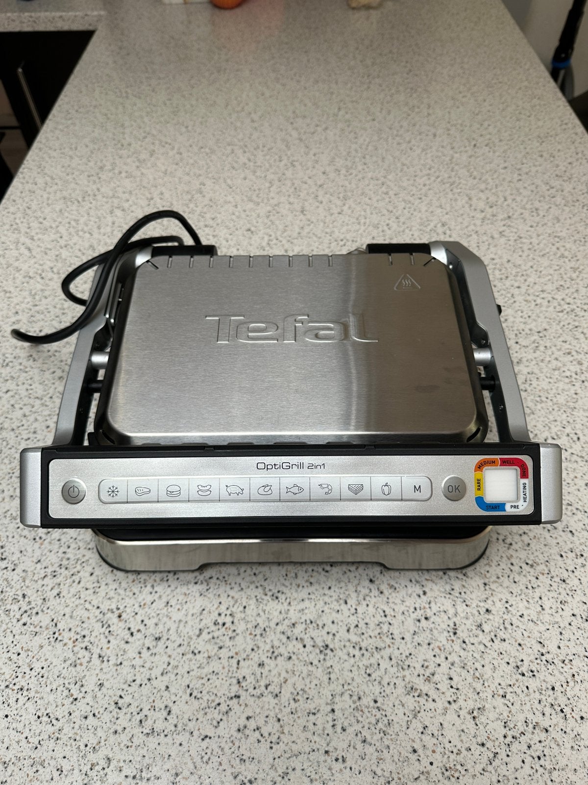 TEFAL GC772D OptiGrill 2in1, Witgoed en Apparatuur, Contactgrills, Zo goed als nieuw, Ophalen