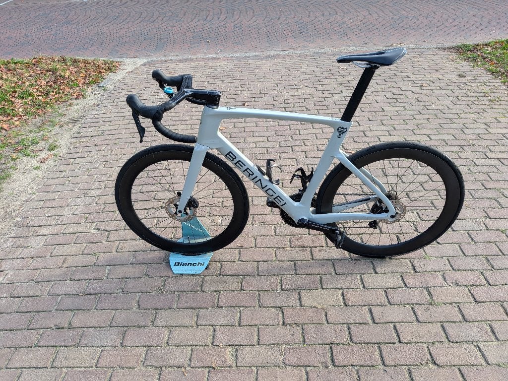 Beringei carbon racefiets maat 58 met powermeter, 28 inch, Gebruikt, Carbon, Heren