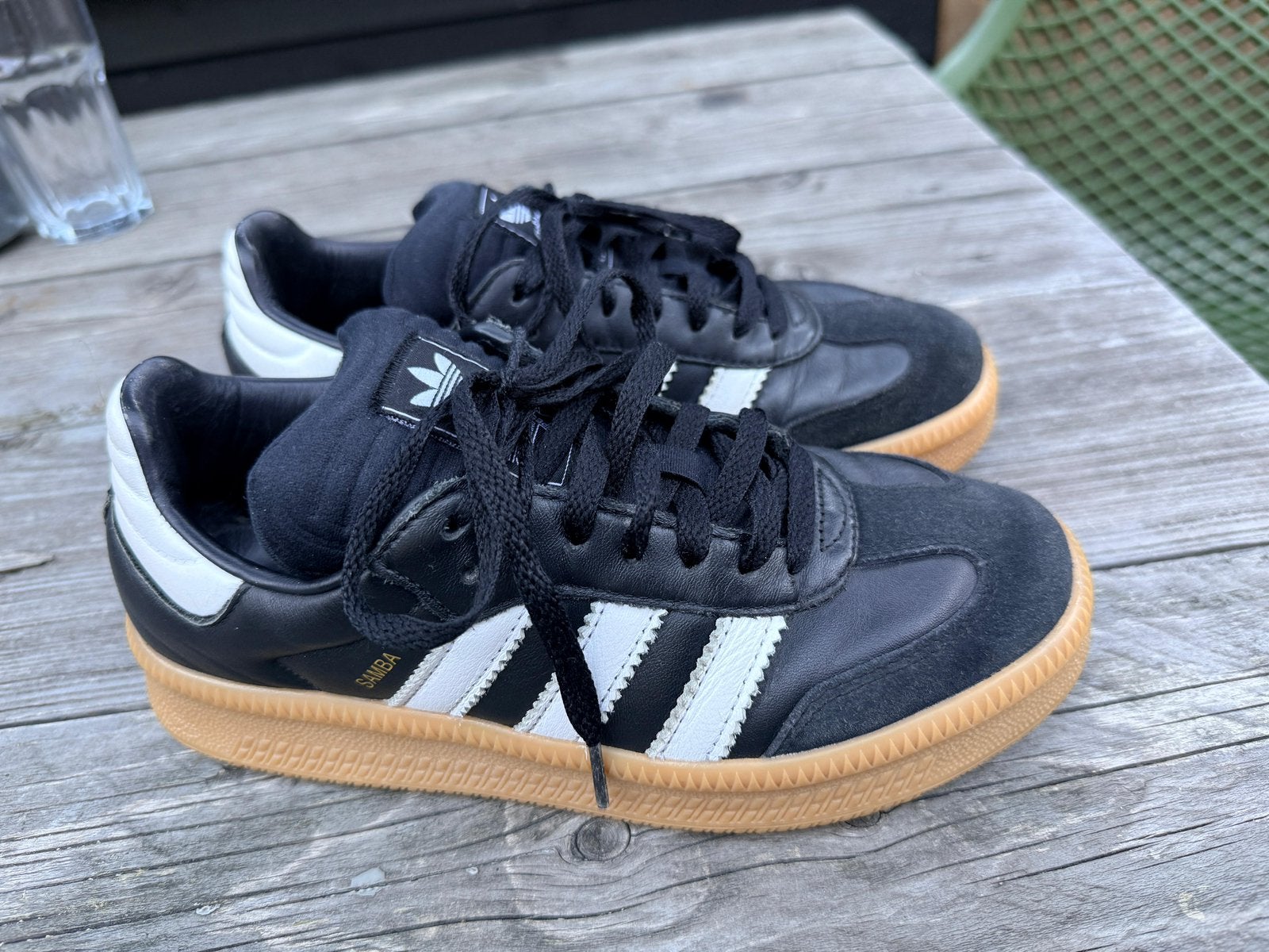 Adidas Samba XLG zwart 37 1/3, Kleding | Dames, Ophalen of Verzenden, Zo goed als nieuw, Zwart, Sneakers of Gympen