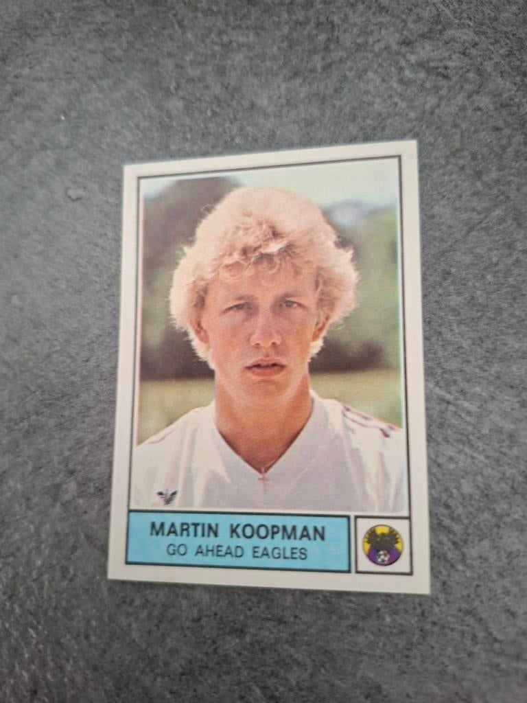 Panini sticker Voetbal 78. Martin Koopman Go Ahead Eagles., Verzenden, Zo goed als nieuw, Sticker