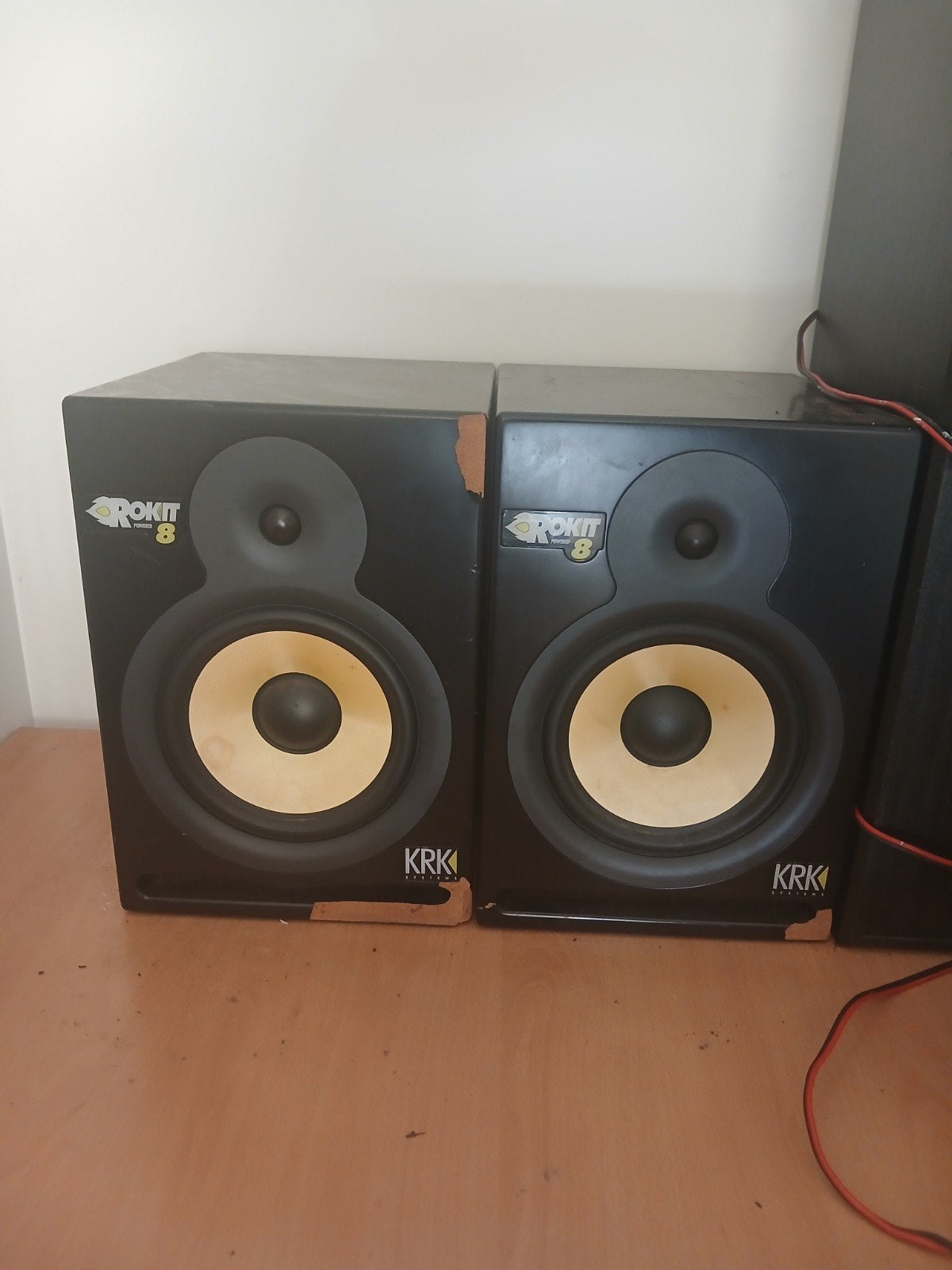 KRK Rokit 8 Studio Monitoren - Gebruikt met lichte schade, Audio, Tv en Foto, Luidsprekers, Ophalen, Studiomonitor, Gebruikt, 120 tot 150 watt