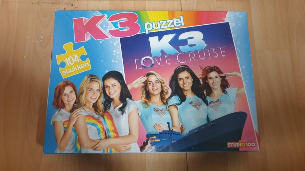 K3 Love Cruise Puzzel - 104 Stukjes, Ophalen of Verzenden, Meer dan 50 stukjes, Zo goed als nieuw, 6 jaar of ouder