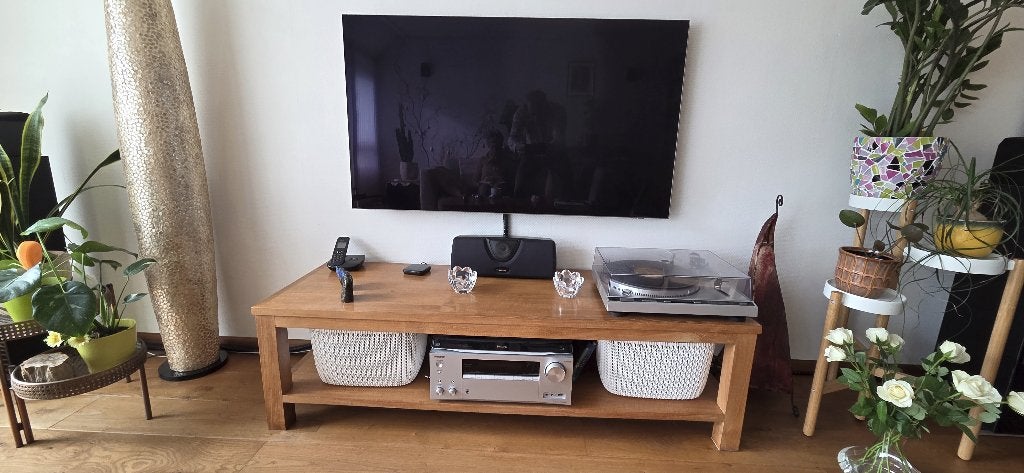 tvmeubel/tafel, Ophalen, Gebruikt, 100 tot 150 cm, Teakhout